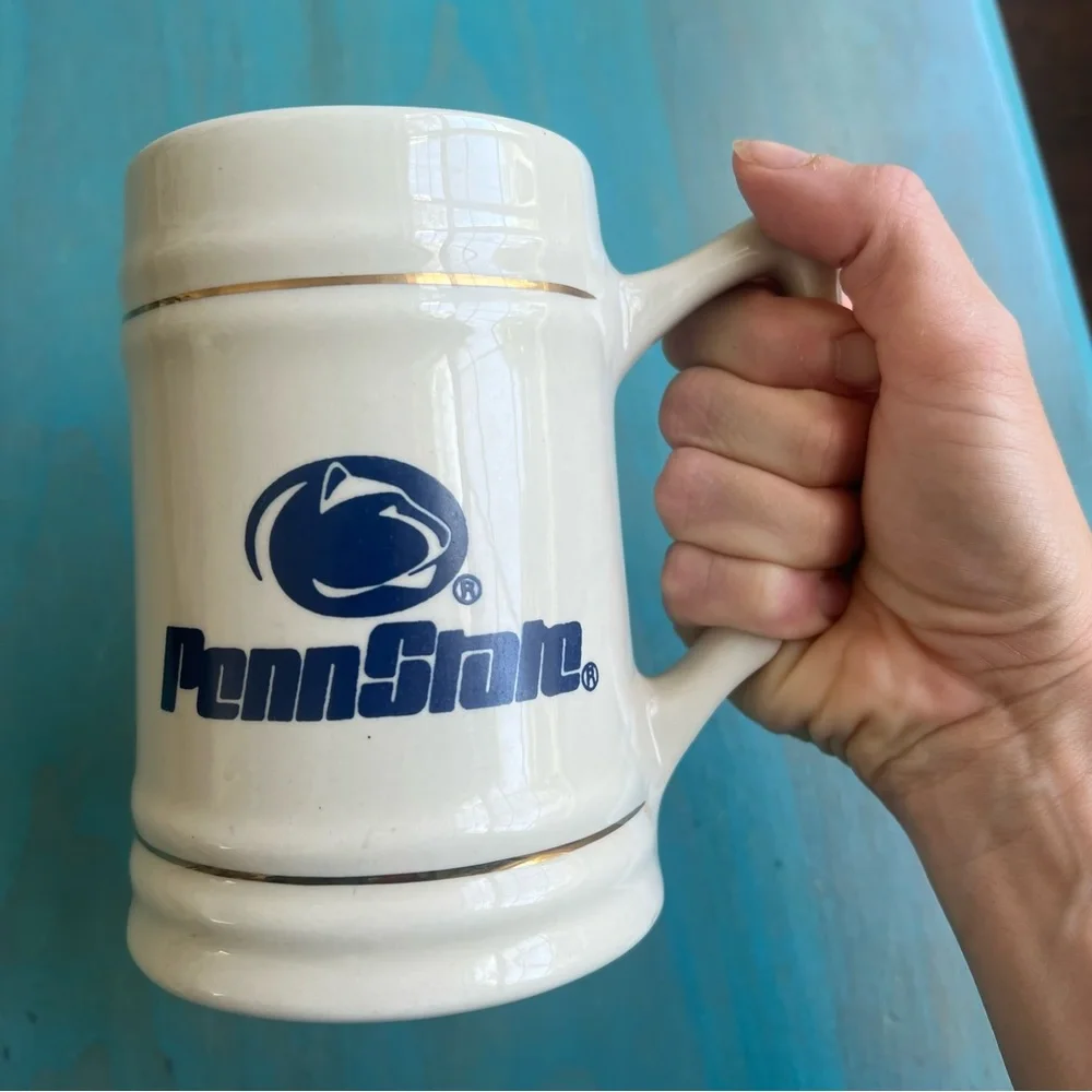 Penn state ceramic beer stein mug